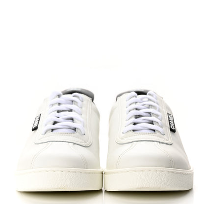Chanel Calfskin CC Womens Sneakers 38 White 2 of 13