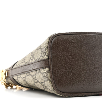 Gucci GG Supreme Monogram Web Ophidia Chain Shoulder Bag Brown 9 of 10