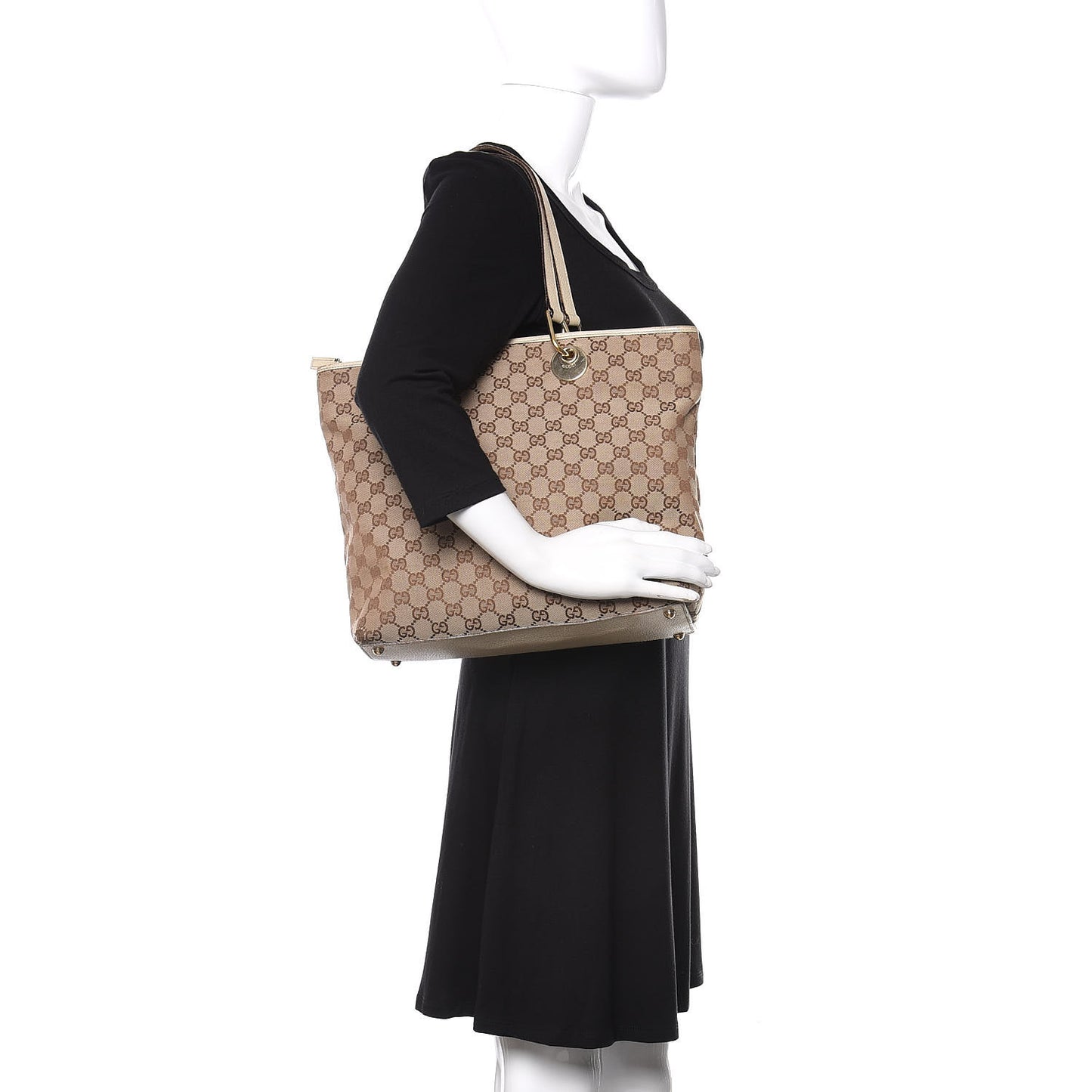 Monogram Eclipse Tote Beige