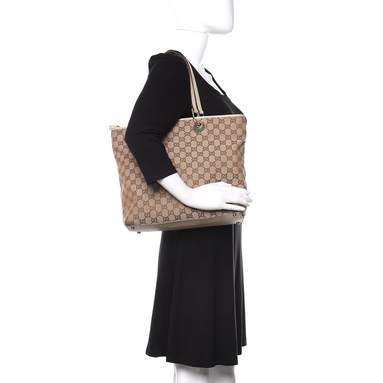 Gucci Monogram Eclipse Tote Beige 2 of 19