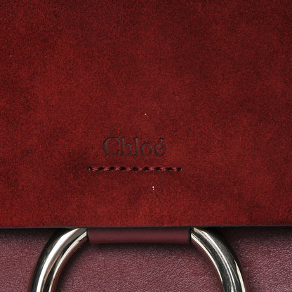 Chloe Suede Calfskin Faye Clutch Plum Purple 8 of 10