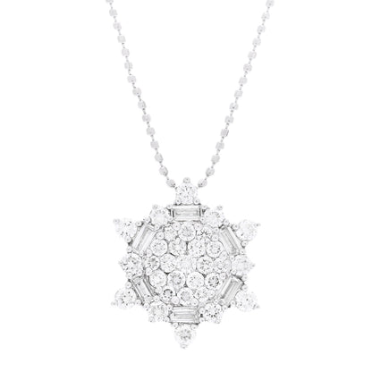 Roberto Coin PARKER & WEST BY FASHIONPHILE 18K White Gold Diamond .78ctw Halo Pendant Necklace 4 of 5