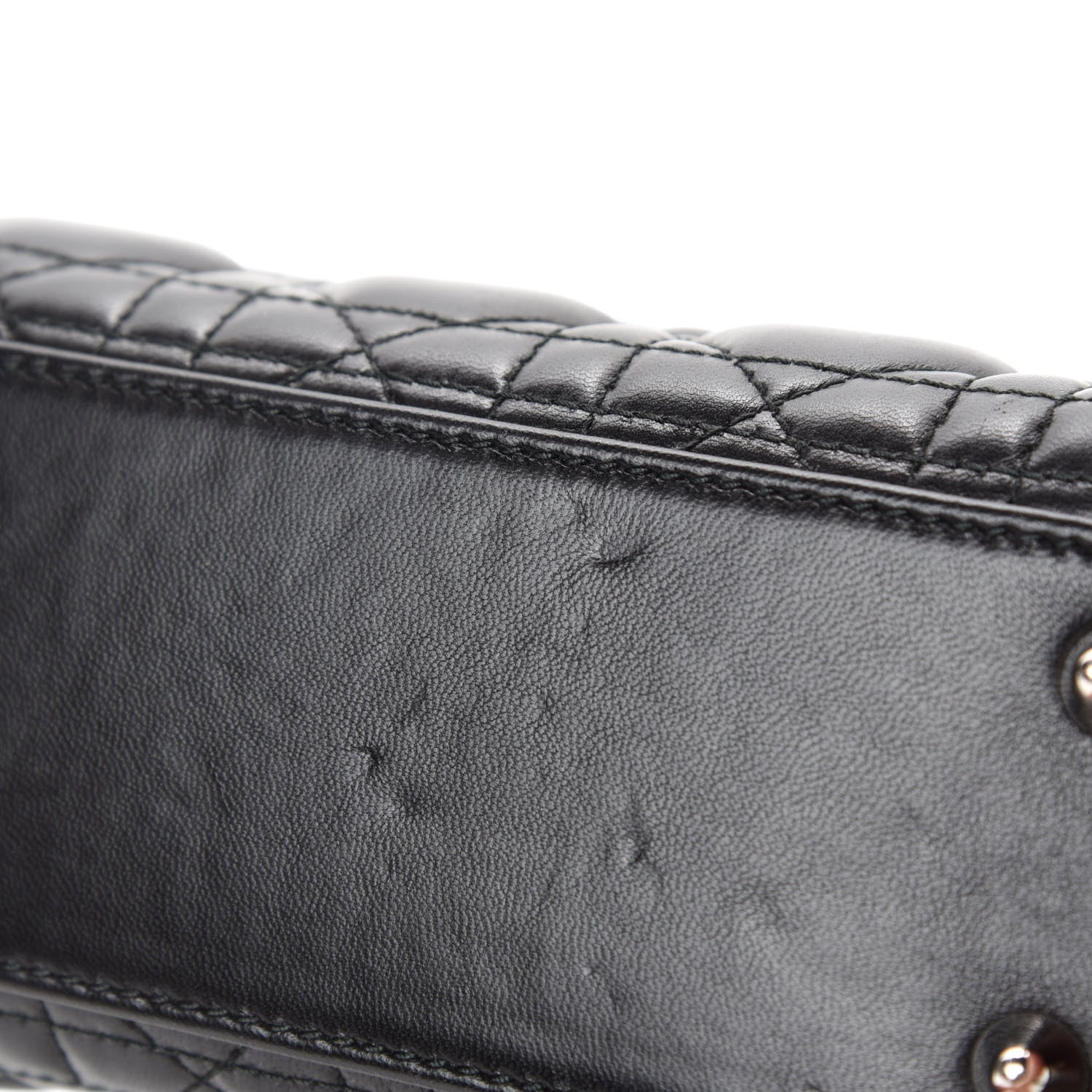 Christian Dior Lambskin Cannage Small Lucky Badges My Lady Dior Black 8 of 11