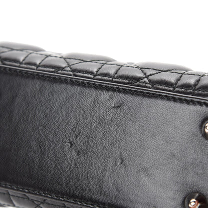 Christian Dior Lambskin Cannage Small Lucky Badges My Lady Dior Black 8 of 11