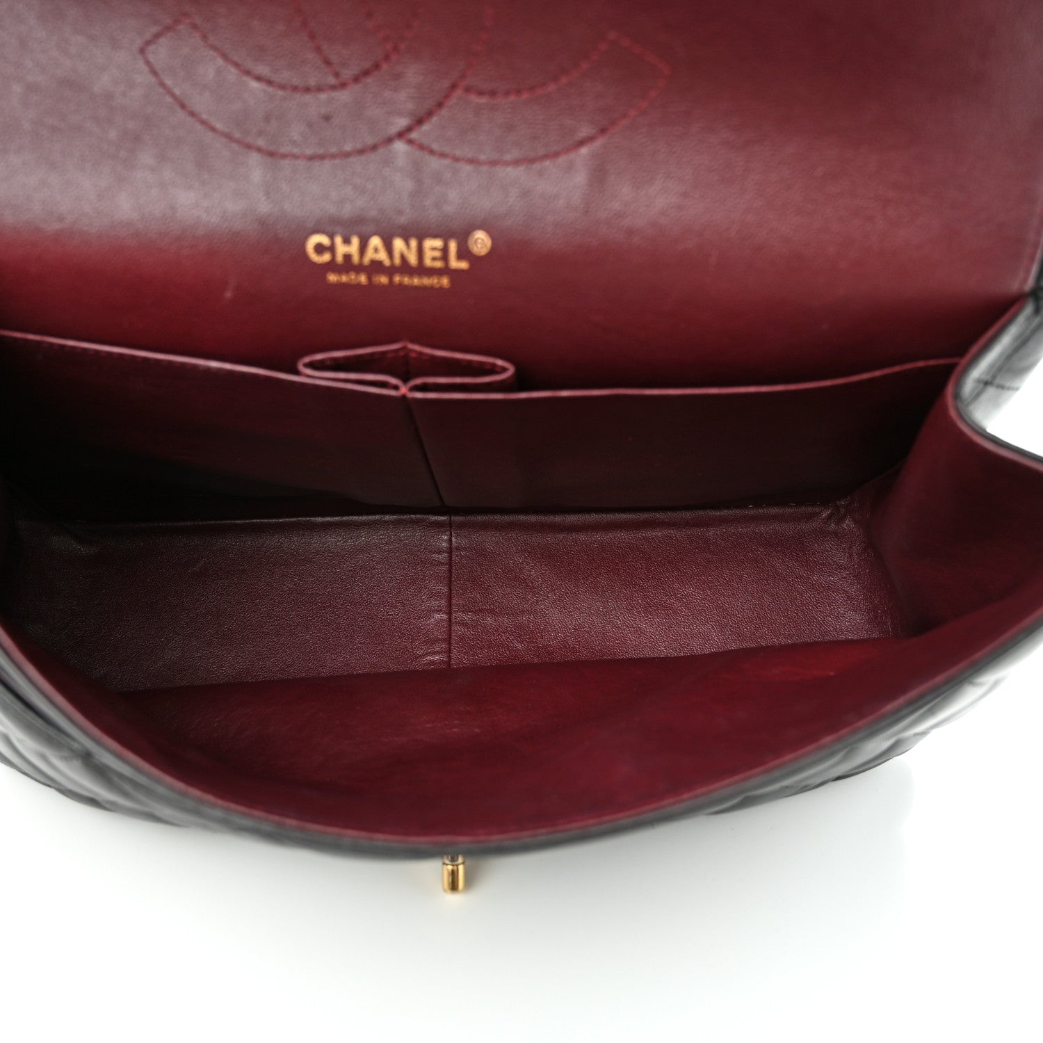 Chanel Lambskin Quilted Jumbo Double Flap Black 5 of 15