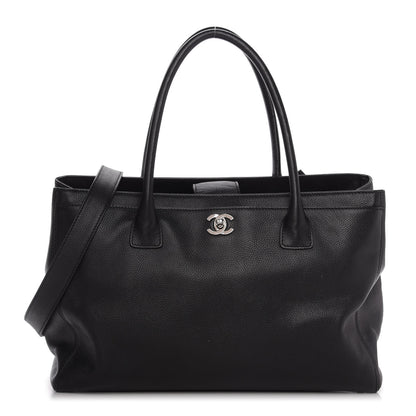 Chanel Calfskin Cerf Executive Shopper Tote Black 1 of 9
