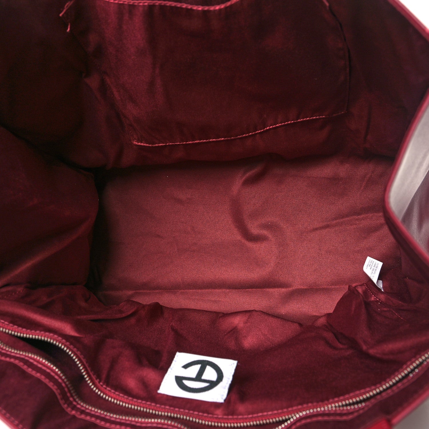Telfar Vegan Leather Large Shopping Bag Oxblood 5 of 12