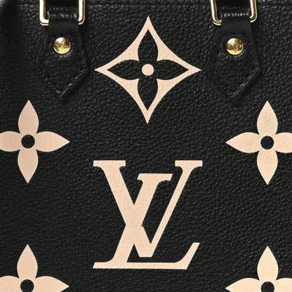 Louis Vuitton Empreinte Monogram Giant Petit Sac Plat Black Beige 7 of 10