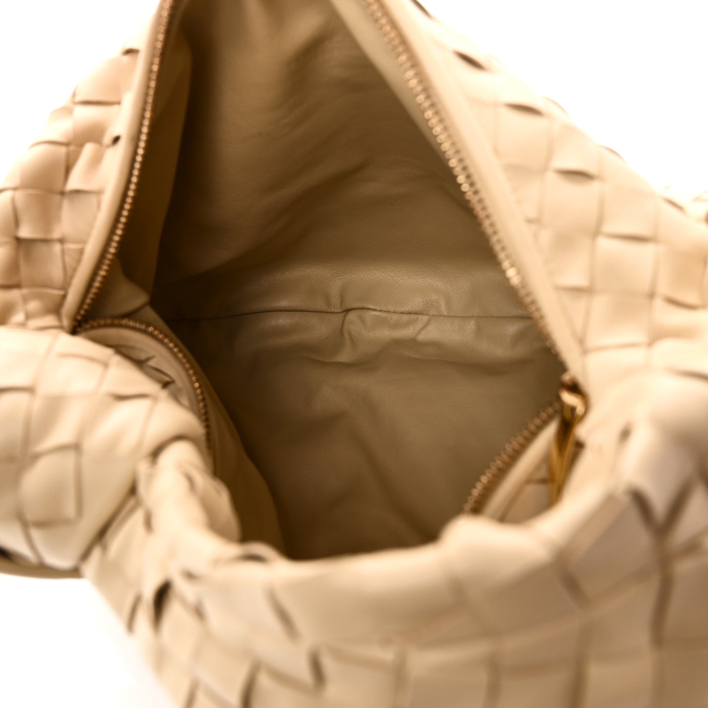 Nappa Intrecciato Teen Jodie Hobo Porridge