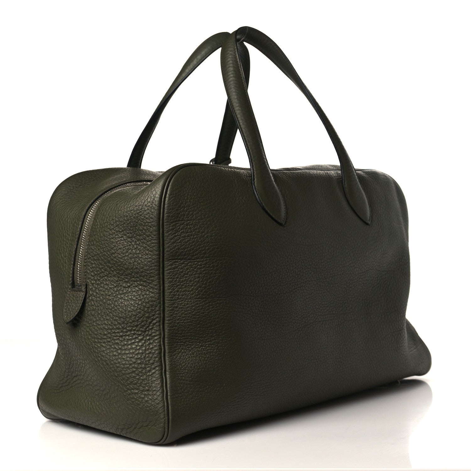 Hermes Taurillon Clemence Victoria 43 Travel Vert Olive 3 of 14