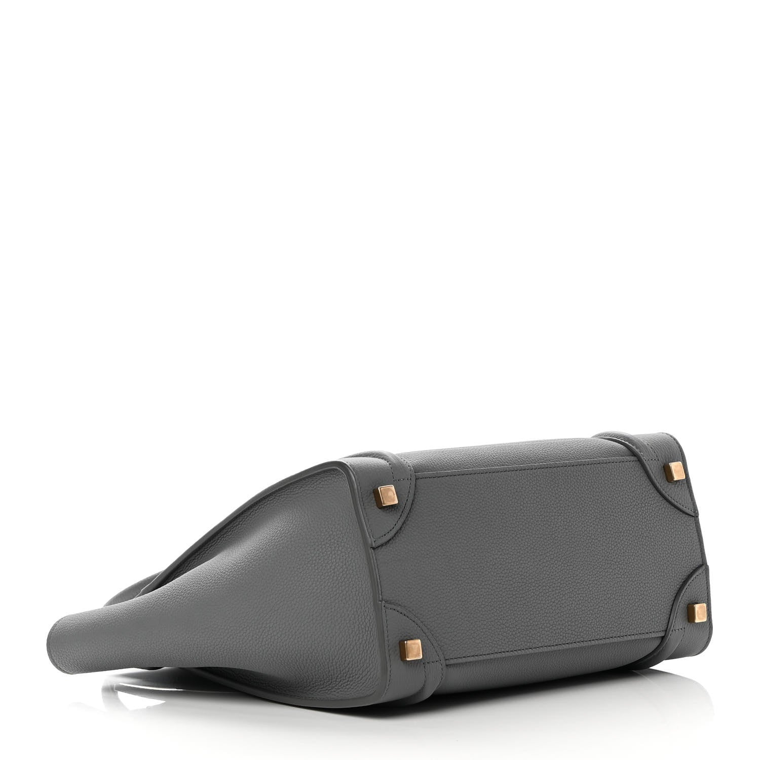 Celine Baby Drummed Calfskin Micro Luggage Kohl 4 of 12