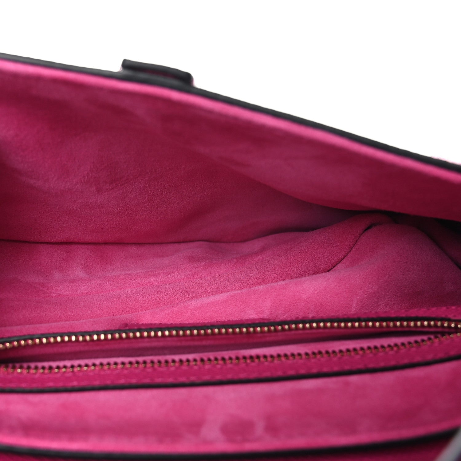 Christian Dior Grained Calfskin Saddle Bag With Strap Fuchsia 5 of 10