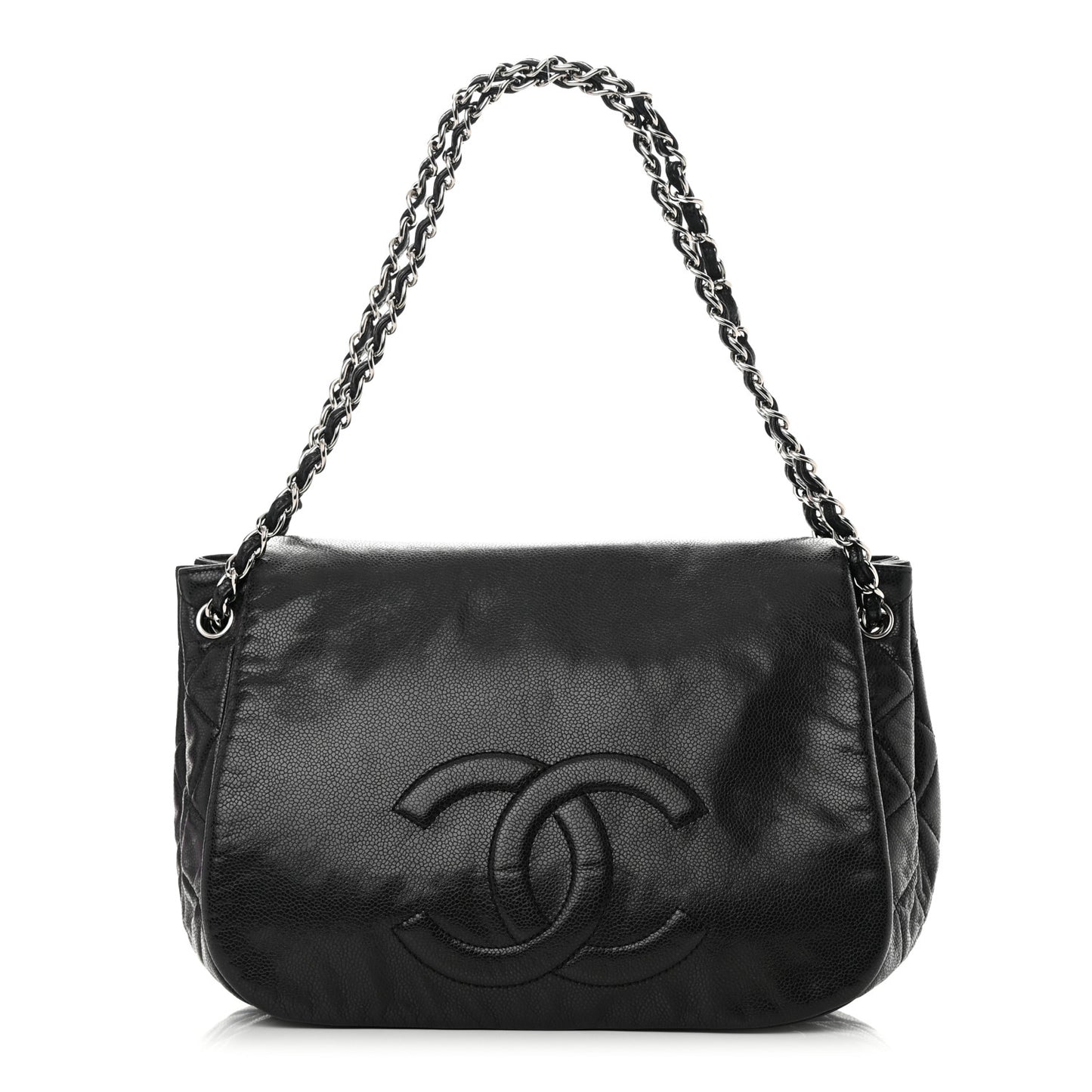 Caviar Timeless CC Accordion Flap Black