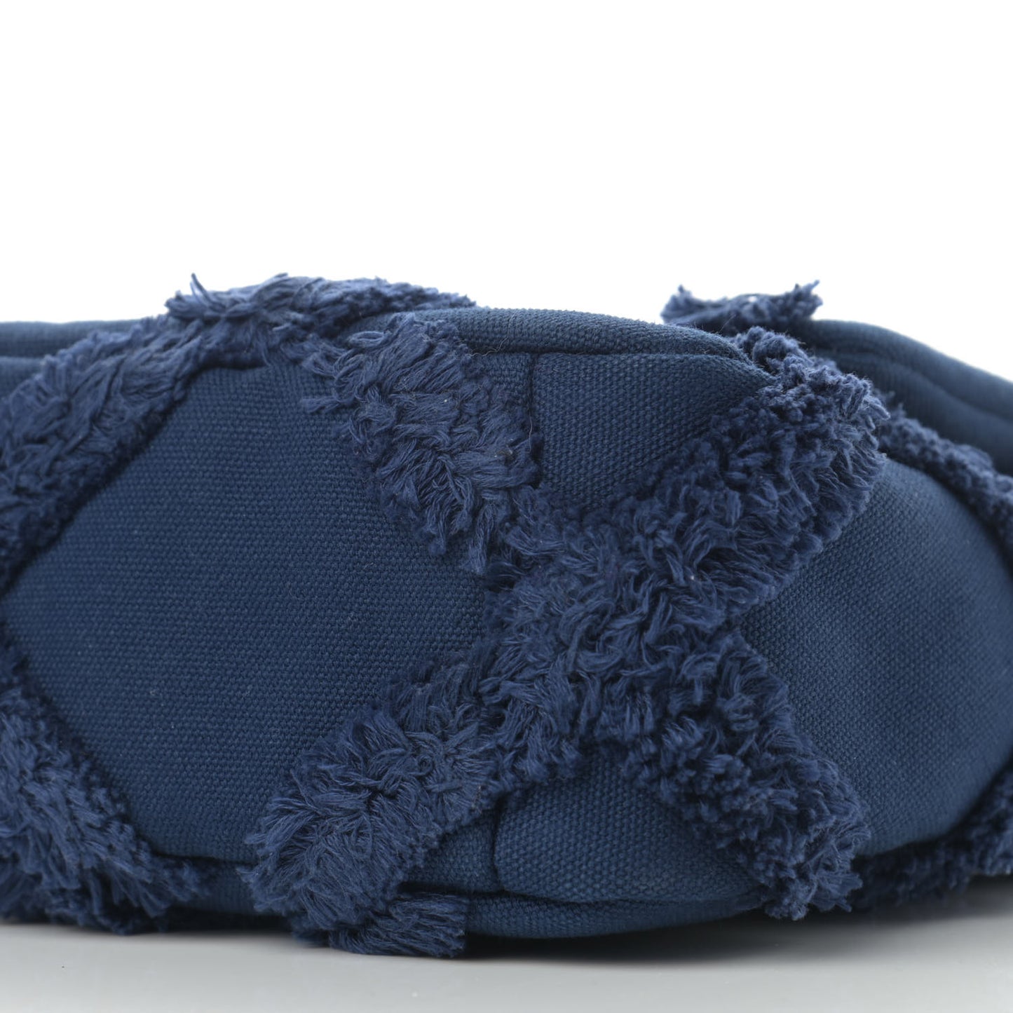 Cotton Canvas Quilted Medium Chanel 19 Flap Navy Blue