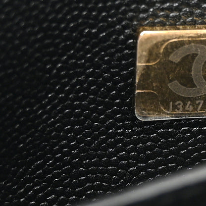 Chanel Caviar Quilted Small Shopping Tote Black 7 of 10