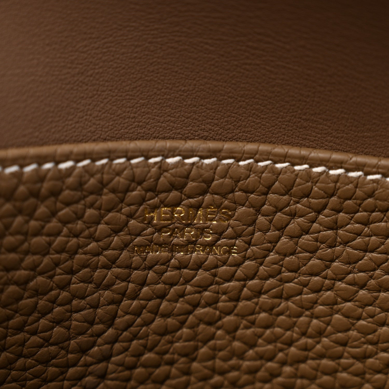Hermes Taurillon Clemence Halzan 25 Etoupe 6 of 12