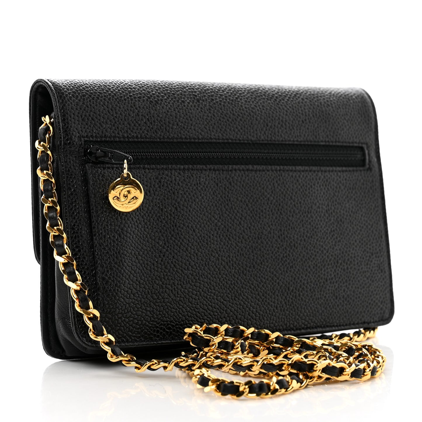 Caviar Timeless CC Wallet on Chain WOC Black