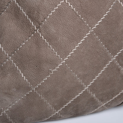 Chanel Suede Darjeeling Hobo Light Grey 12 of 16