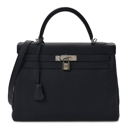 Hermes Togo Kelly Retourne 32 Bleu Nuit 1 of 8
