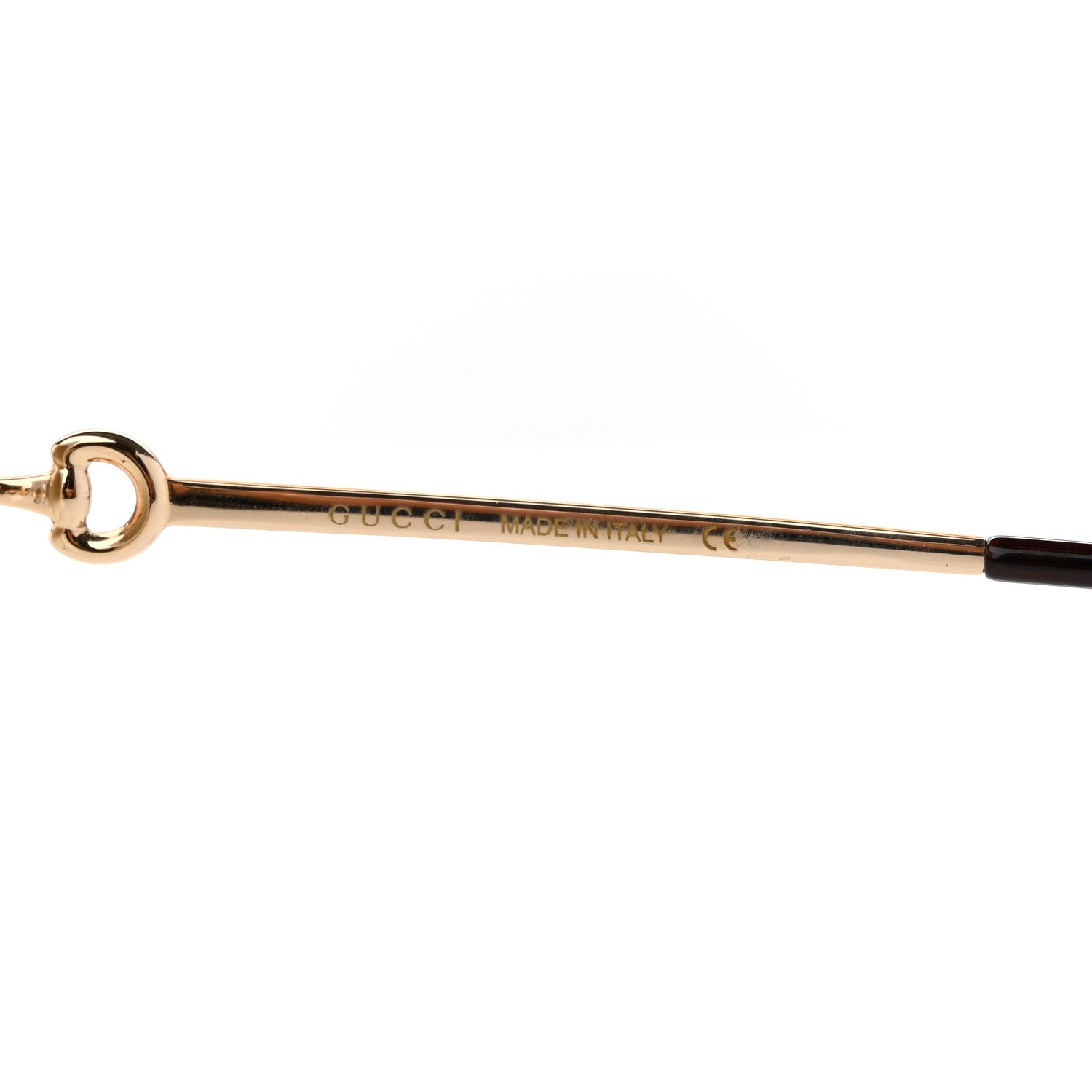 Gucci Metal Horsebit Square Frame Sunglasses GG0879S Gold 5 of 6