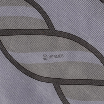 Hermes Silk Dip Dyed Quadrige Scarf 140 Lilac Gris Chartreuse 5 of 7