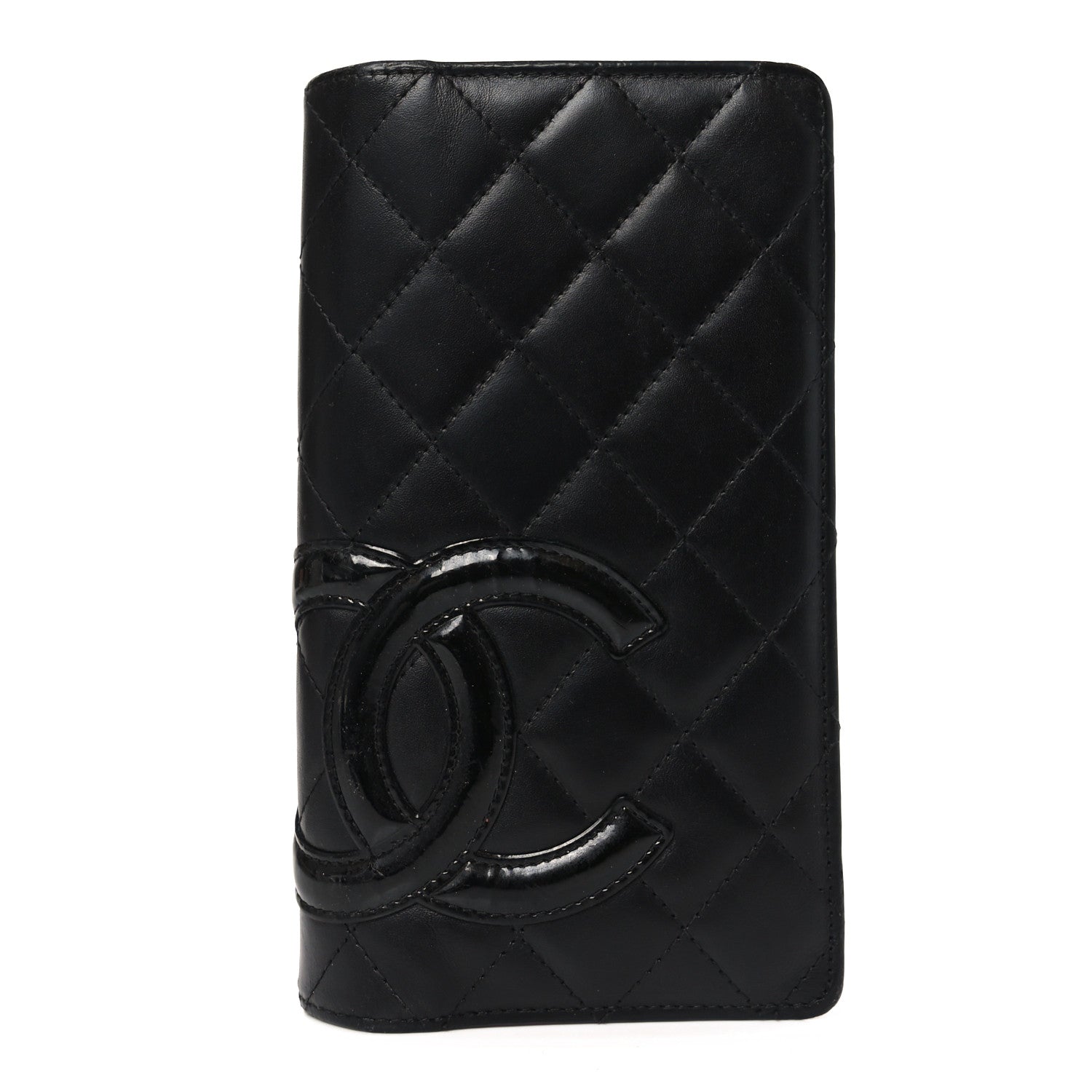 Chanel Calfskin Quilted Cambon Yen Wallet Black 1 of 8
