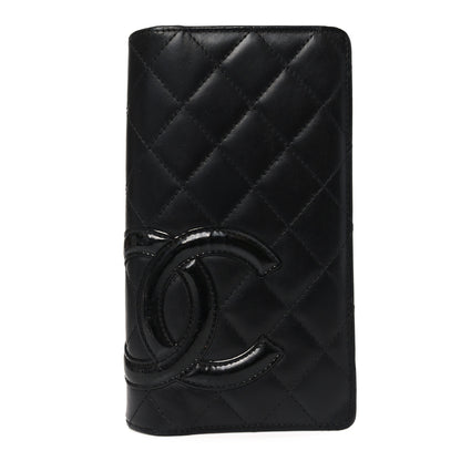 Chanel Calfskin Quilted Cambon Yen Wallet Black 1 of 8