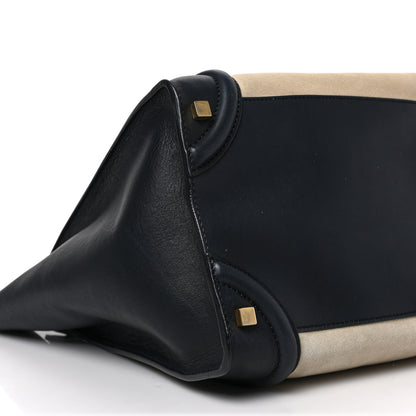 Celine Nubuck Smooth Calfskin Medium Luggage Black 7 of 8