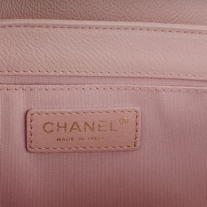 Chanel Calfskin Quilted CC Box Flap Light Pink 6 of 8