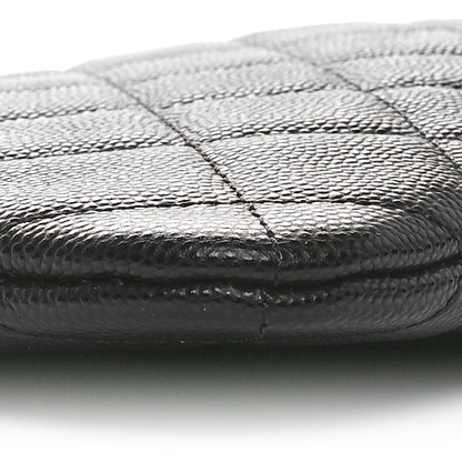 Chanel Caviar Quilted Medium Cosmetic Case Black 9 of 10