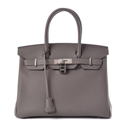 Hermes Togo Birkin 30 Etain 1 of 41