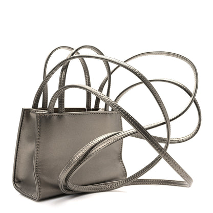 Telfar Metallic Vegan Leather Small Shopping Bag Bronze 3 of 9