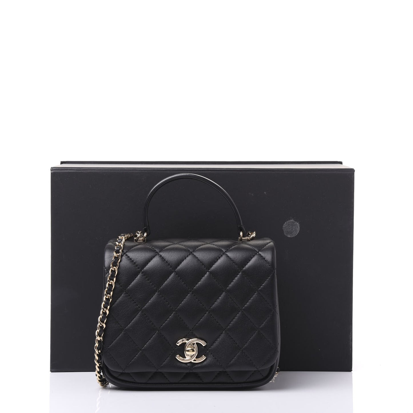 Lambskin Quilted Mini Citizen Chic Flap Black
