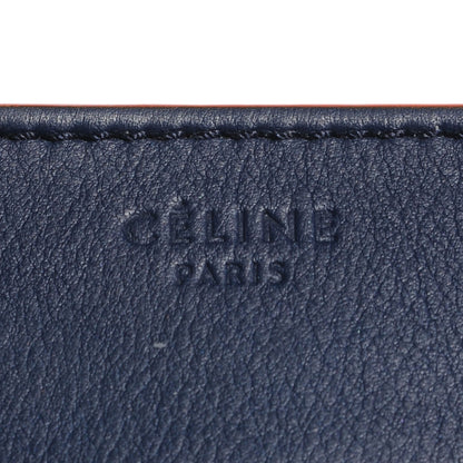 Celine Supple Calfskin Large Phantom Luggage Navy Blue Orange 5 of 9