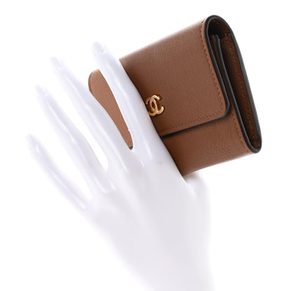 Chanel Goatskin CC Flap Card Holder Brown 2 of 9