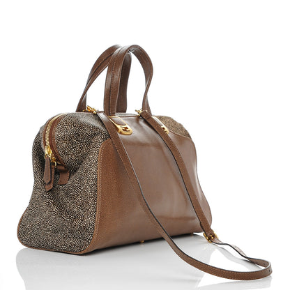 Fendi Calfskin Calf Hair Large Chameleon Tote Brown 3 of 8