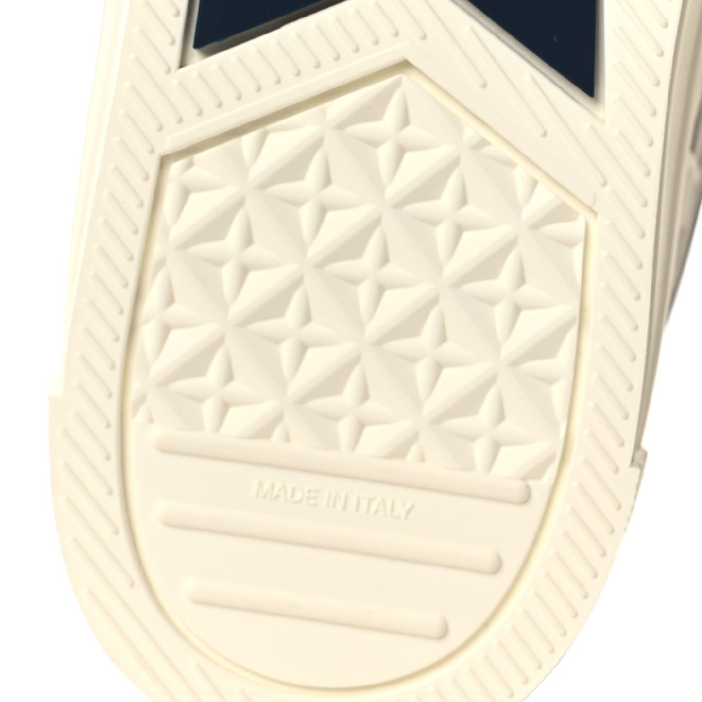 Canvas Calfskin Walk'N'Dior Star High Top Sneakers 38 White Deep Blue