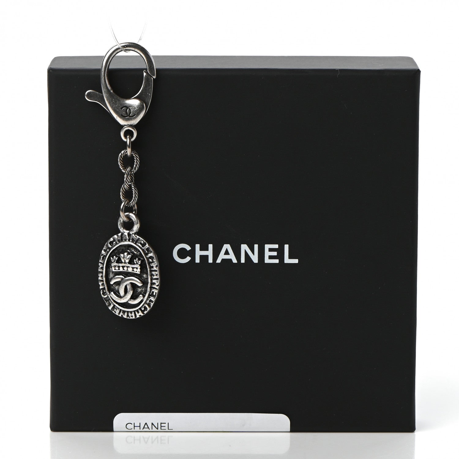 Chanel CC Key Chain Silver 4 of 4