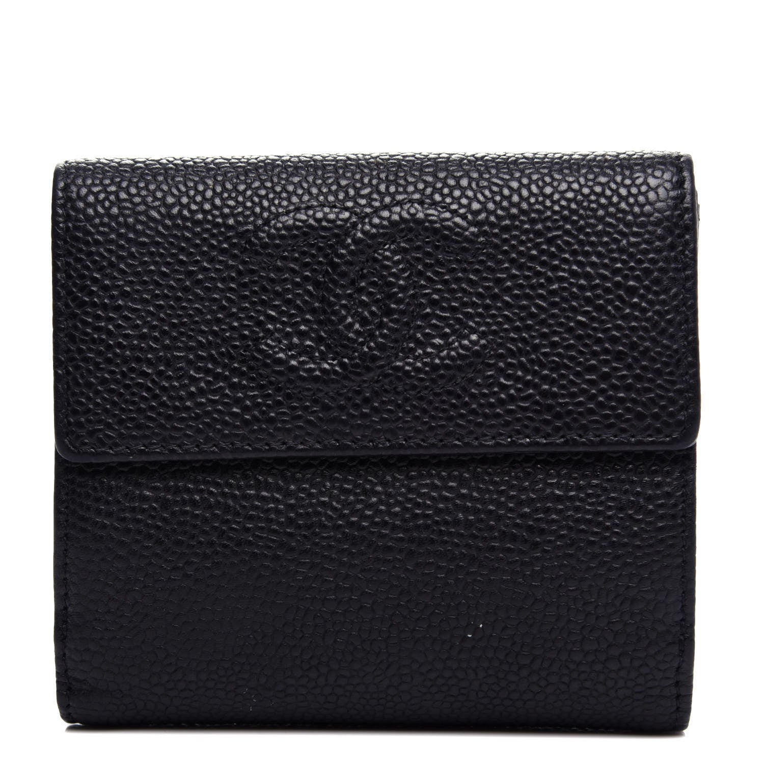 Chanel Caviar Timeless CC Compact Flap Wallet Black 1 of 8