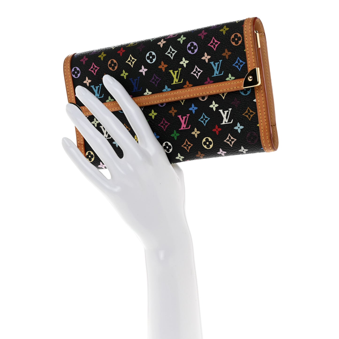Monogram Multicolor Porte Tresor International Wallet Black