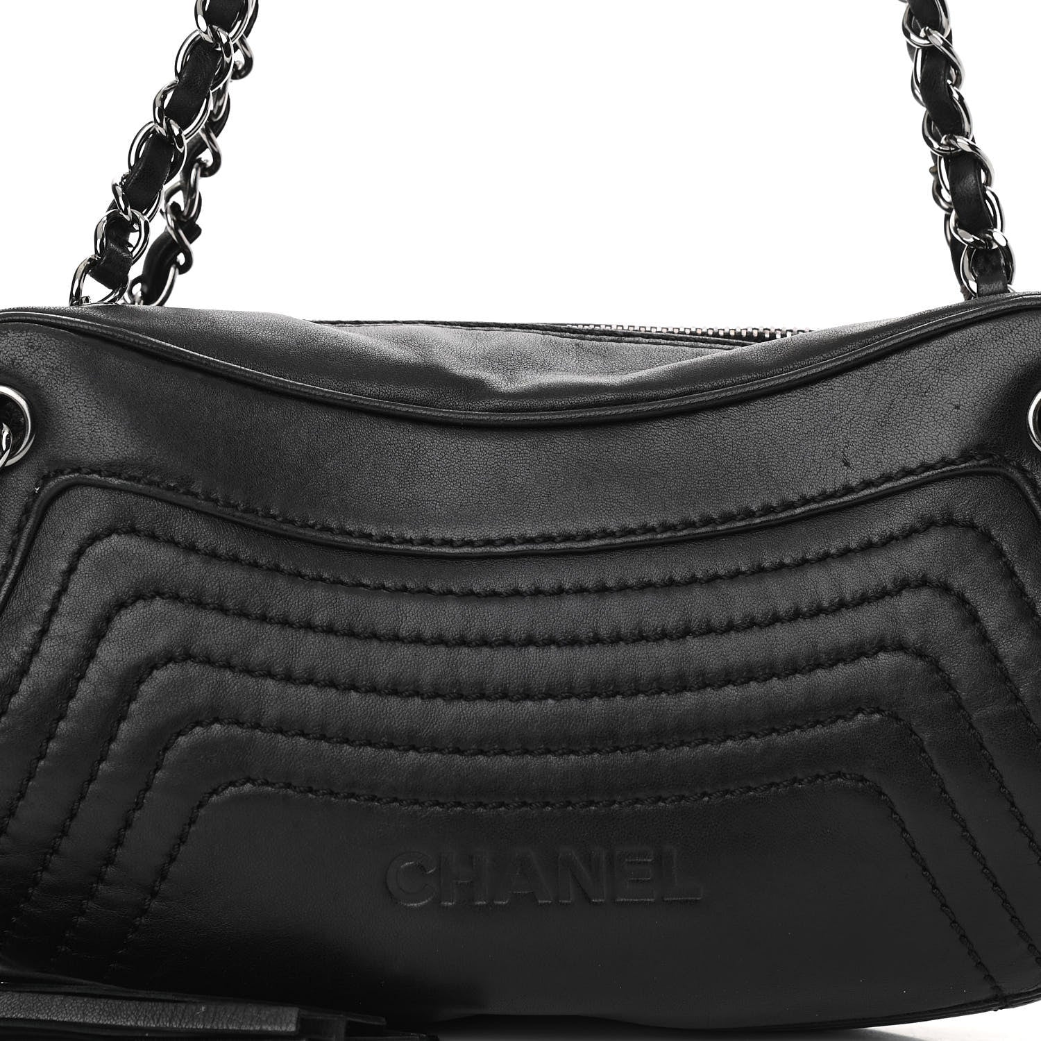 Chanel Lambskin Small Tassel Shoulder Bag Black 8 of 13