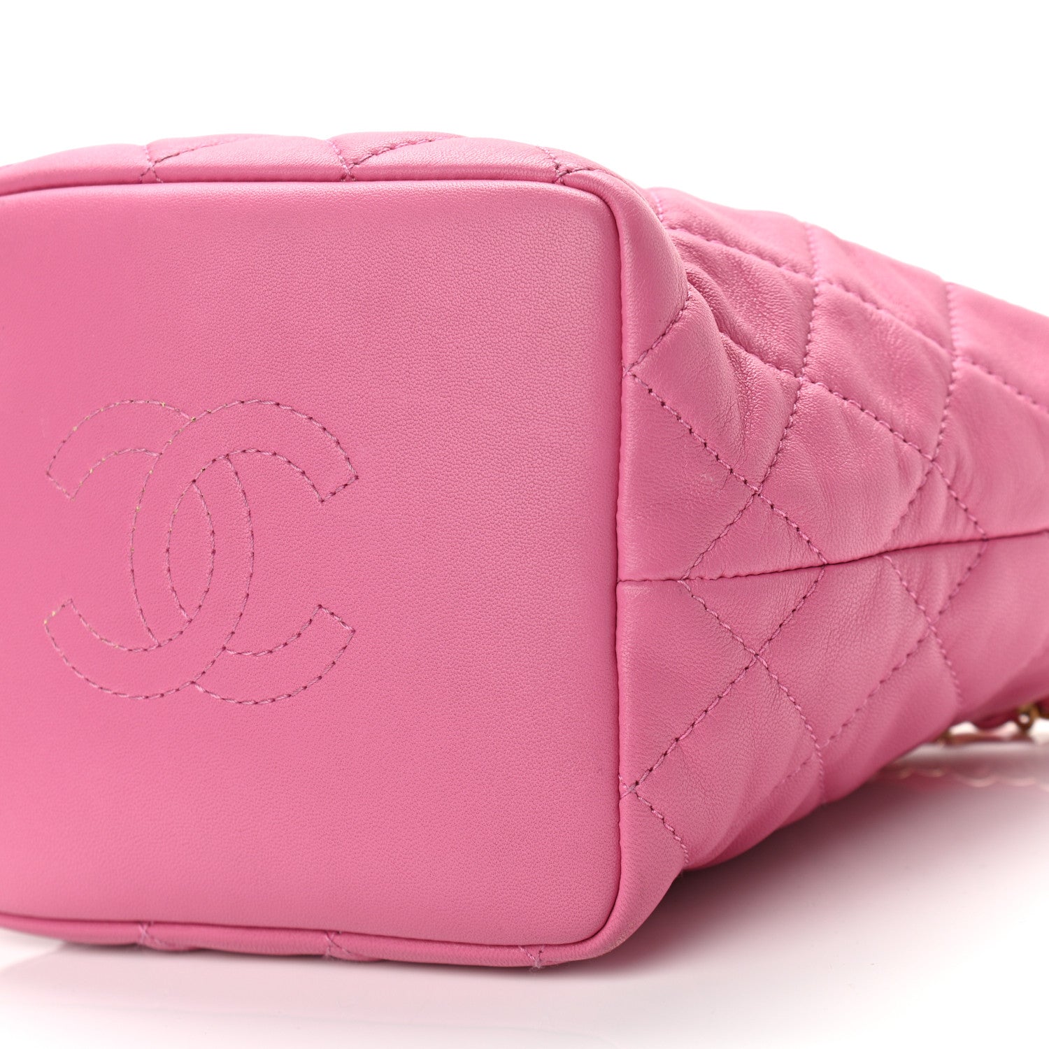 Chanel Lambskin Quilted Small Perfect Meeting Hobo Pink 10 of 12