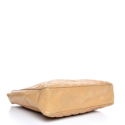 Chanel Lambskin Quilted Tote Beige 4 of 19