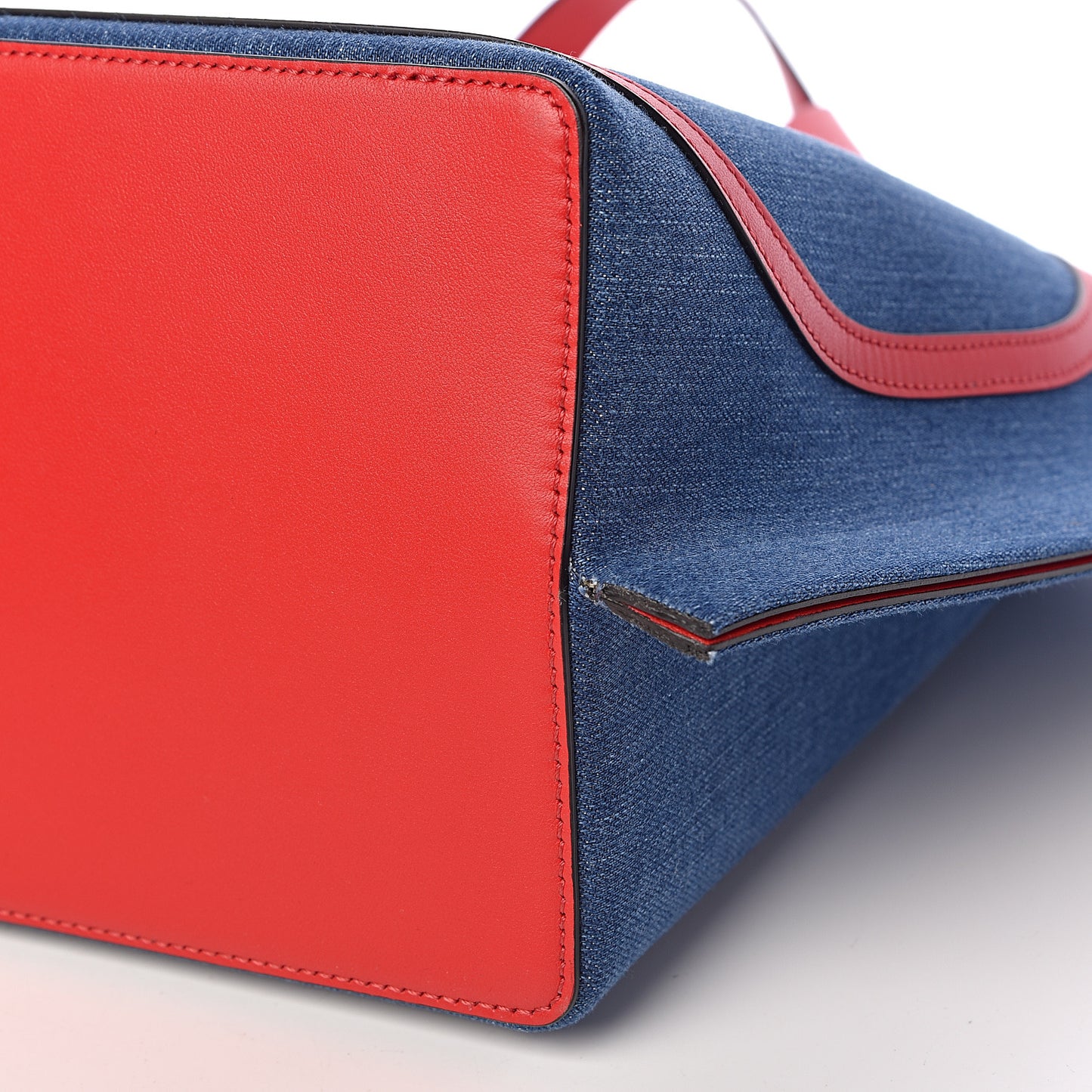 Denim Small Escape Tote Blue Red