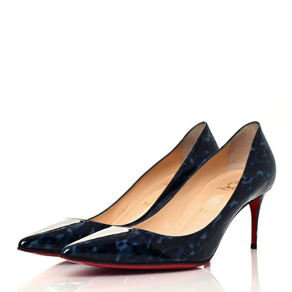 Christian Louboutin Patent Tartaruga Decollete 554 70 Pumps 39.5 Night 3 of 7