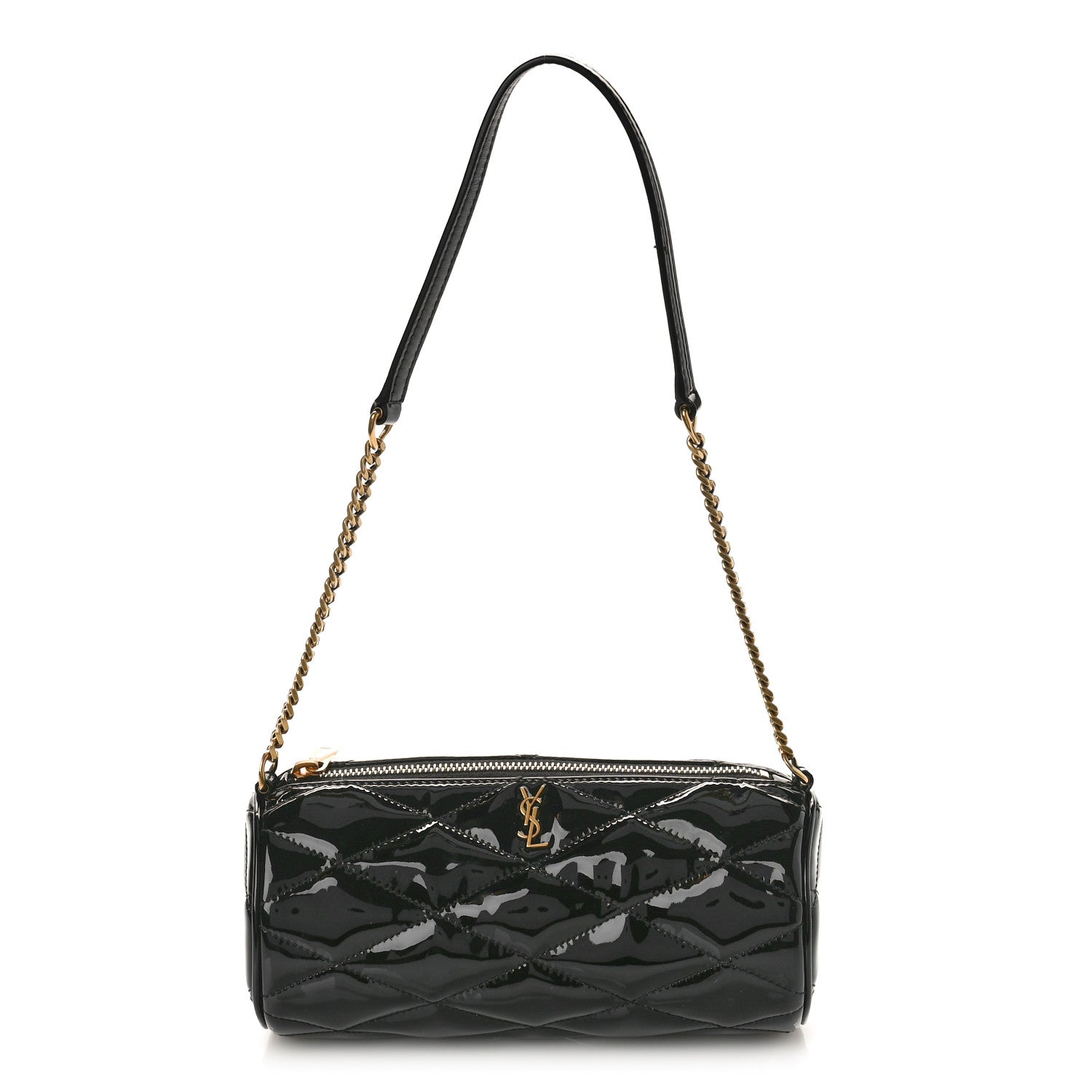 Saint Laurent Patent Monogram Mini Sade Tube Bag Black 1 of 8