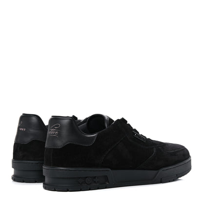 Louis Vuitton Suede Mens LV Trainer Sneakers 8 Black 4 of 11