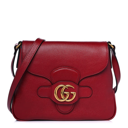 Gucci New Sakai Calfskin Lux Small Dahlia Messenger Shoulder Bag New Cherry Red 1 of 12
