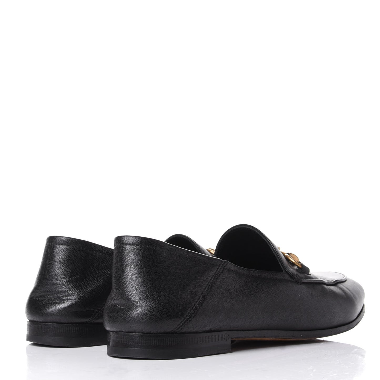 Lambskin Womens Brixton Horsebit Loafers 36 Black