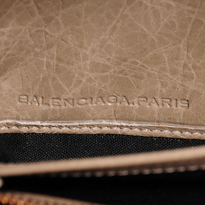 Balenciaga Agneau Giant 12 Rose Gold Hardware Money Wallet Papyrus 8 of 10